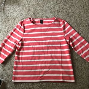 NWOT Ann Taylor Striped 3/4 Sleeve Blouse
